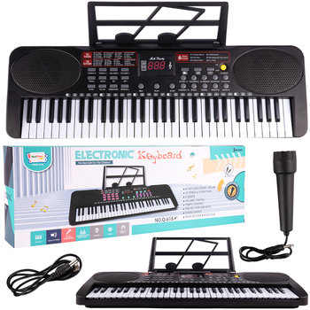 Organy Elektroniczne Keyboard Pianinko Dla Dzieci Mikrofon 61 Klawiszy - MalPlay