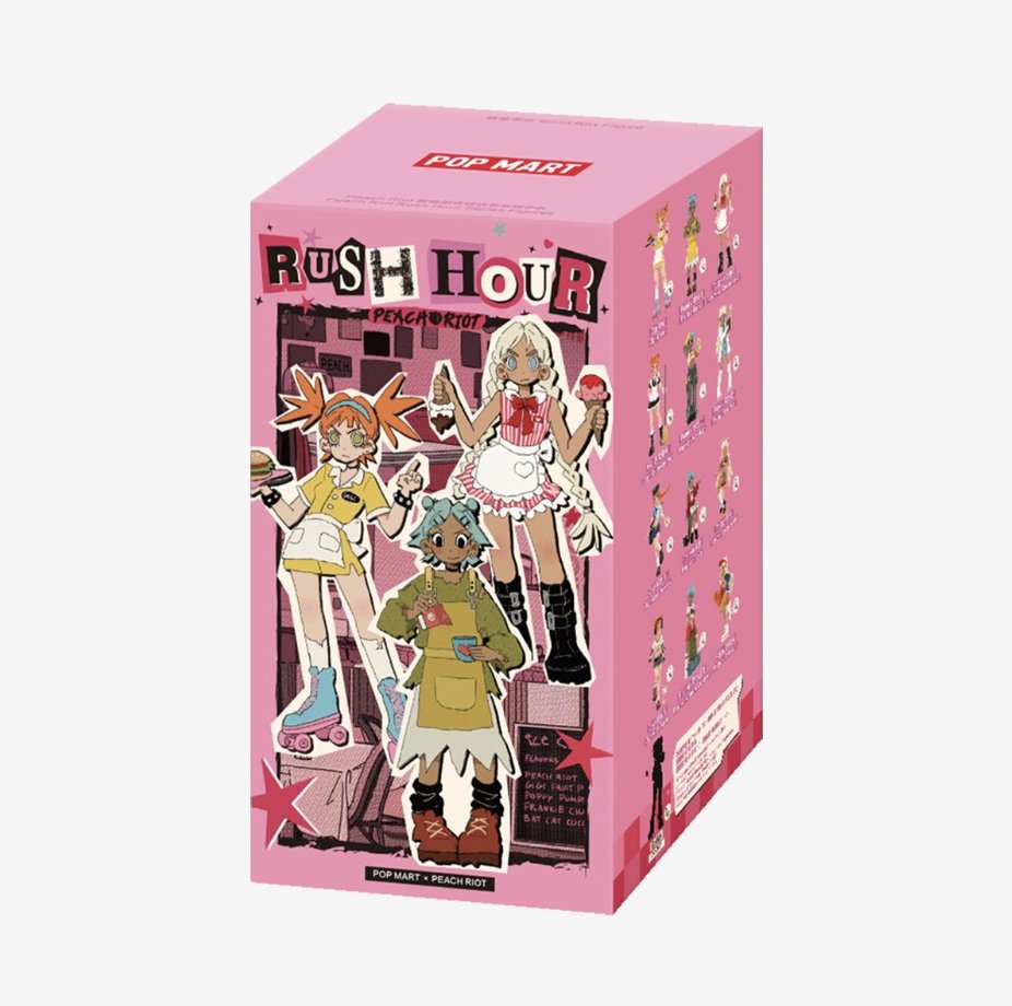 Orginal Pop Mart Peach Riot Rush Hour Series Figures popmart