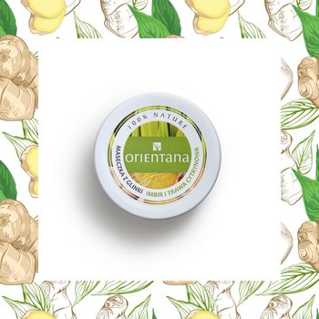 Orientana, maseczka z glinki imbir i trawa cytrynowa, 50 g - Orientana
