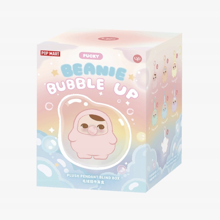 pucky プッキー beanie bubble up popmart Original Pop Mart PUCKY BEANIE BUBBLE UP SERIES - Plush Pendant