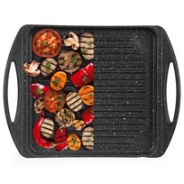 Orion Płyta grillowa granitowa patelnia do grillowania smażenia prostokątna GRANDE 34x26,5 cm