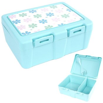 Orion Pojemnik Śniadaniowy Z Przegrodą I Sztućcami / Lunchbox Śniadaniówka Kwiaty 1 L - Orion