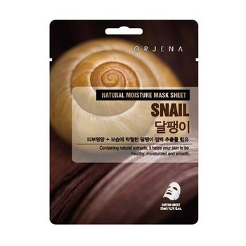 Orjena, Maska w płachcie regenerująca ze śluzem ślimaka, 23 ml - Orjena