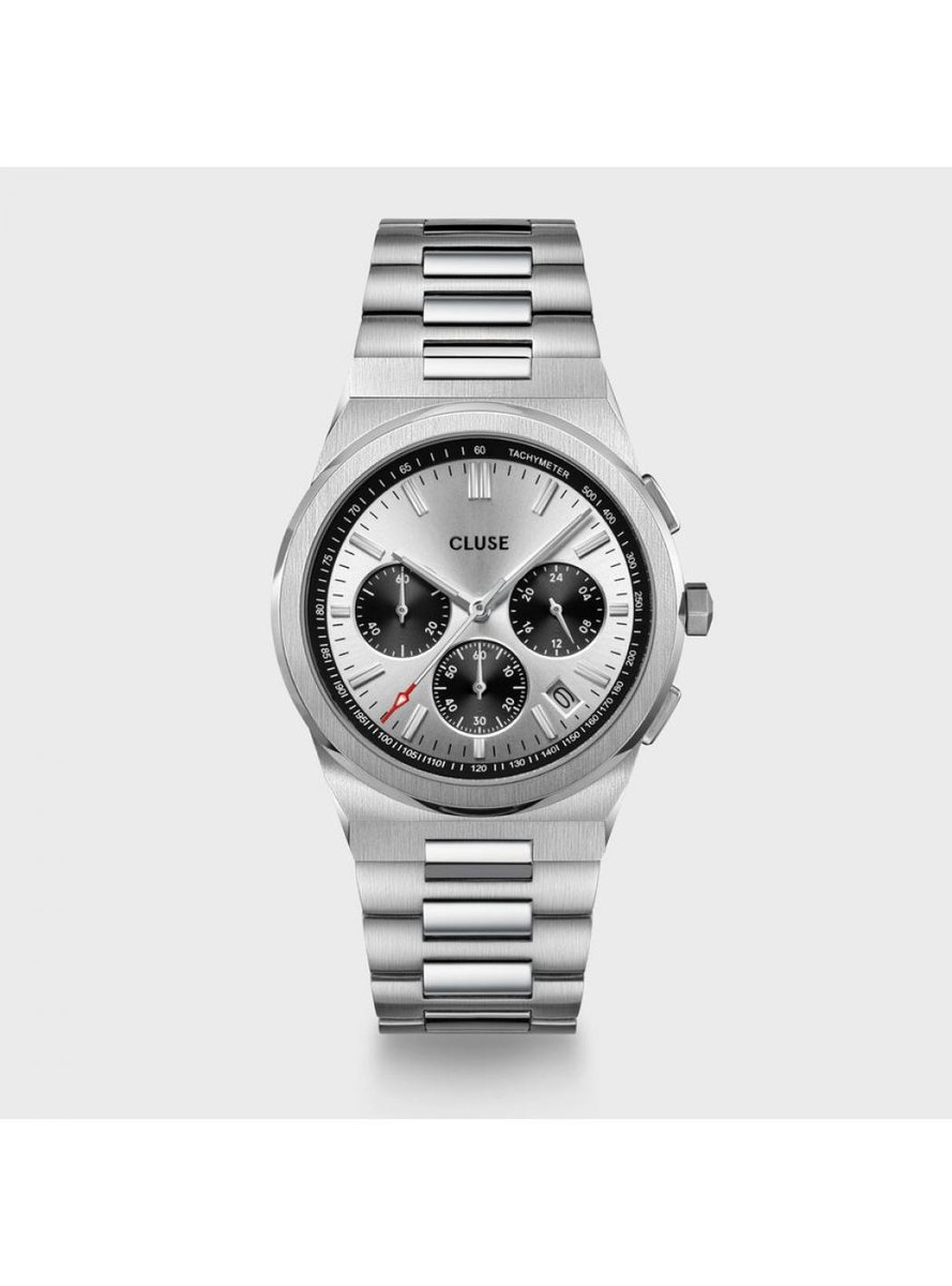 Orologio Tempo Quarzo Uomo Cluse Cw0101503004 Cassa 40 Nero Acciaio