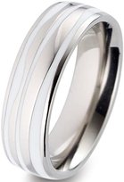 Orphelia OR52366/7/TI Unisex Ring Silver/Titanium 64 (20.3) brak informacji