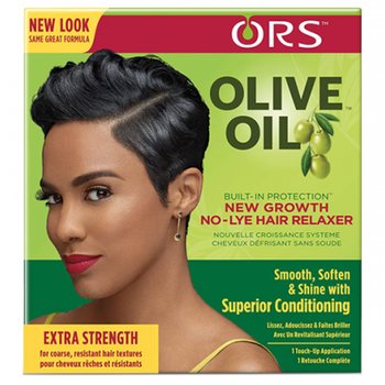 ORS, Olive Oil No Lye Relaxer System Kit Extra Strength, Zestaw do prostowania włosów - ORS