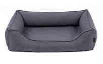Ortopedyczne legowisko dla psa Foksteriera 80x60 cm Sofa Mallorca Orthopedic kolory ciemnoszary/czarny