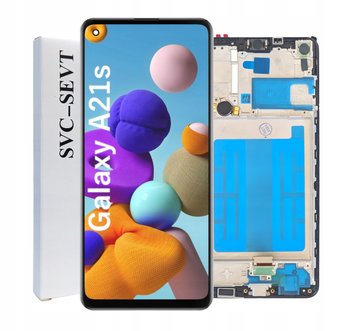 ORYGINAŁ WYŚWIETLACZ EKRAN LCD DO SAMSUNG GALAXY A21S RAMKA - Zila