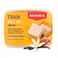Oryginalna Turecka Chałwa Sezamowa Z Tahini Wanilia Koska 350G Miód i Bursztyn
