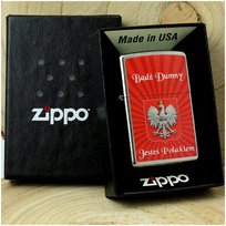 ORYGINALNA ZAPALNICZKA ZIPPO BĄDŹ DUMNY MOTYW + GRAWER NA PREZENT + Y
