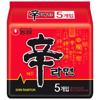 Oryginalna zupa Shin Ramyun, bardzo ostra 5 x 120g - Nongshim - Nongshim