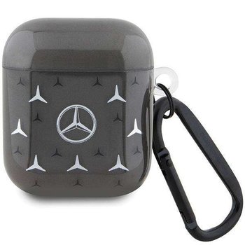 Oryginalne Etui APPLE AIRPODS PRO 1 / 2 Mercedes Cover Large Star Pattern (MEA28DPMGS) czarne - Mercedes