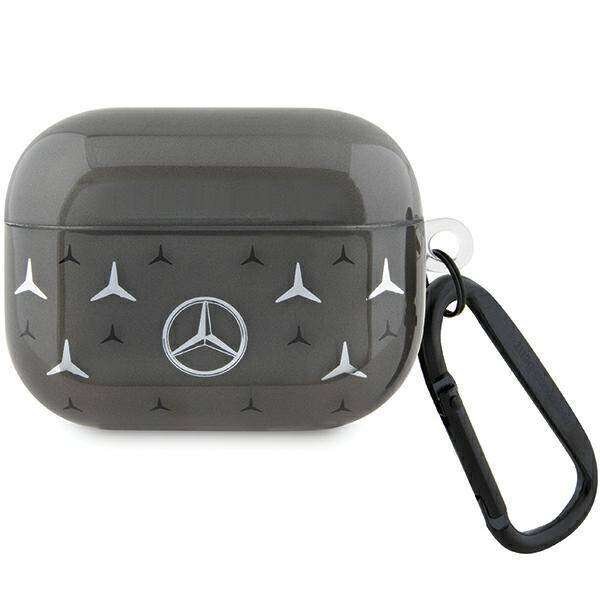 Coque En Cuir Mercedes AMG Pour Airpods 3 Noire - AMA3SLWK