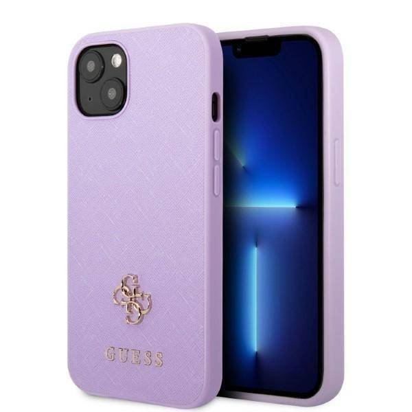 Custodia rigida per iPhone 13 6,1, con logo SaffianoTriangle