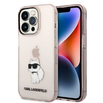 Oryginalne Etui IPHONE 14 PRO MAX Karl Lagerfeld Hardcase Ikonik Choupette (KLHCP14XHNCHTCP) różowe - Karl Lagerfeld