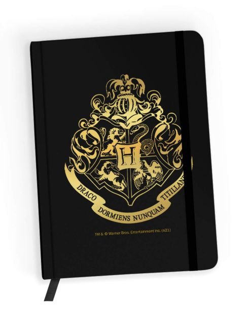 Фото - Щоденник Potter Oryginalny Notes Harry  021, Tłoczony Herb Hogwart ze złoceniem 