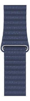 Oryginalny Pasek Apple Watch Leather Loop Blue 42mm / L - Apple