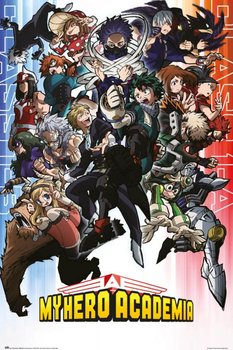 Oryginalny plakat My Hero Academia Class 1A 1B plakaty na ścianę 61x91,5 cm - Grupo Erik