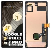 Oryginalny wyświetlacz LCD ekran dotyk do Google Pixel 7 Pro Ramka czarna