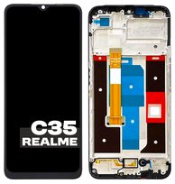 Oryginalny wyświetlacz LCD Ekran dotykowy do Realme C35 RMX3511 z ramką