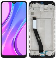 Oryginalny wyświetlacz LCD + ekran dotykowy  Xiaomi Redmi Note 9 (Regenerowany) IPS Ramka czarna