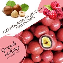 orzech laskowy w czekoladzie mlecznej i malinowej 1kg