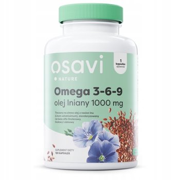 Osavi Omega 3-6-9 Olej Lniany, 1000mg - 120 softgels - Osavi