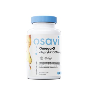 Osavi Omega 3 Olej Rybi 1000 mg Suplement diety, 60 kaps. o smaku cytrynowym - Osavi