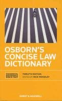 Osborn's Concise Law Dictionary - Woodley Mick