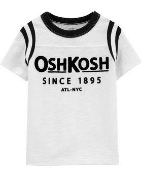 OSHKOSH - T-shirt LOGO biały - OSHKOSH
