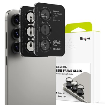 OSŁONA APARATU RINGKE CAMERA FRAME PROTECTOR 2-PACK SZKŁO HARTOWANE NA APARAT OBIEKTYWY DO SAMSUNG GALAXY S25 - BLACK - Ringke