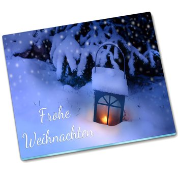 Osłona kuchenna deska Frohe weihnachten - 60x52 cm - Tulup