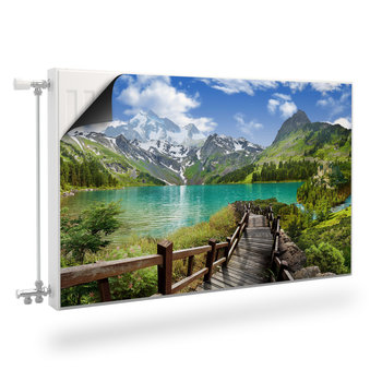 Osłona MAGNETYCZNA Grzejnika Górskie Jezioro 3D Krajobraz Natura 110cm x 60cm - Muralo