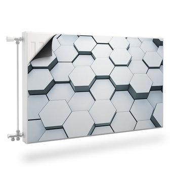 Osłona MAGNETYCZNA Kaloryfera Mozaika Heksagony Efekt 3D 110cm x 60cm - Muralo