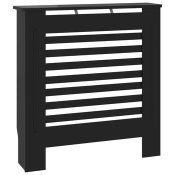 Osłona na grzejnik MDF czarna 78x19x81,5 cm - Zakito Europe