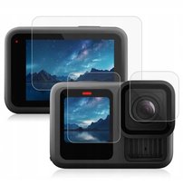 Osłona Ochronna Szkło Hartowane Na Obiektyw 2x Ekran Do Gopro Hero 13 Black / Pu954t