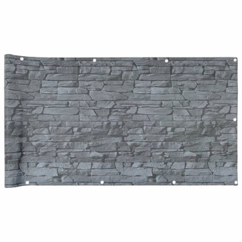 Osłona ogrodowa PVC szara 600x90 cm 100% poliester - Zakito Europe