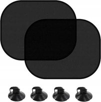 Osłona przeciwsłoneczna do samochodu 44x36,5 cm Kolor Czarny 2szt