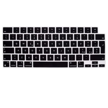 Osłona silikonowa nakładka na klawiaturę do MacBook Pro 14/16 A2442/A2485 2021 / Air 13 M2 A2681 2022 (IT) (Black) - D-pro