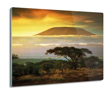 osłonka ze szkła Kilimandżaro góra sawanna 60x52, ArtprintCave - ArtPrintCave