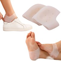 Osłony Na Spękane Pięty Otarcia Pęcherze Żelowe Wkładki Skarpetki Zestaw