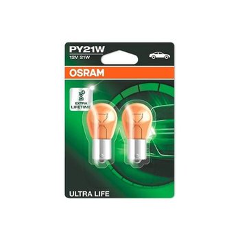 Osram Ultra Life PY21W pomarańczowa żarówka do kierunkowskazów 2szt - Osram