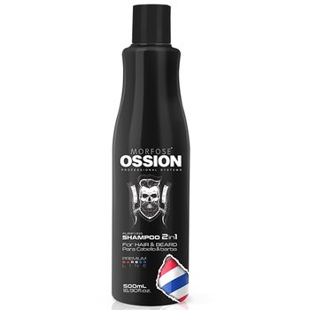 Ossion Premium Barber Purifying Shampoo 2in1 For Hair and Beard szampon 2w1 do włosów i brody 500ml - Morfose