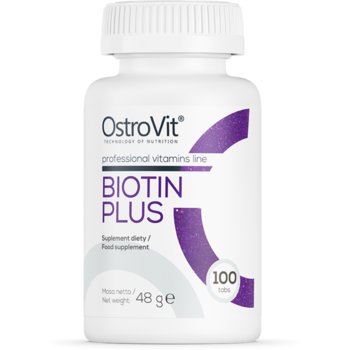 OstroVit, biotin Plus, Suplement diety, 100 tabletek - OstroVit