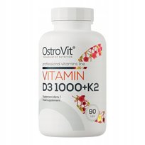 OstroVit Witamina D3 1000 IU + K2 MK-7 90 tabs VITAMIN D3 CHOLEKALCYFEROL OstroVit