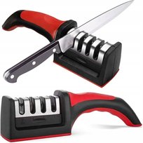 Ostrzałka Do Ostrzenia Noży Kuchennych Nożyczek Nożyc Trójfazowa Osełka 4W1