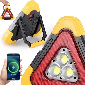 Ostrzegawczy Trójkąt Samochodowy Drogowy Z Powerbank I Latarką - Inny producent