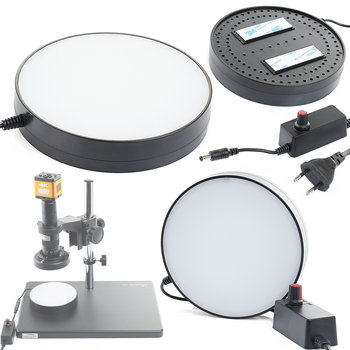 Oświetlenie LED Dolne do Mikroskopu Stereoskopowego Cyfrowego - Techrebal