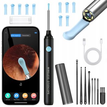 Otoskop do Uszu BEZPRZEWODOWA KAMERA ENDOSKOP WIFI HD do Usuwania Woskowiny - DexXer