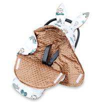 Otulacz do fotelika samochodowego Kocyk niemowlęcy 90x90 cm – Śpiworek zimowy Koc do wózka Akcesoria dla noworodków i małych dzieci Zimowe otulacze 